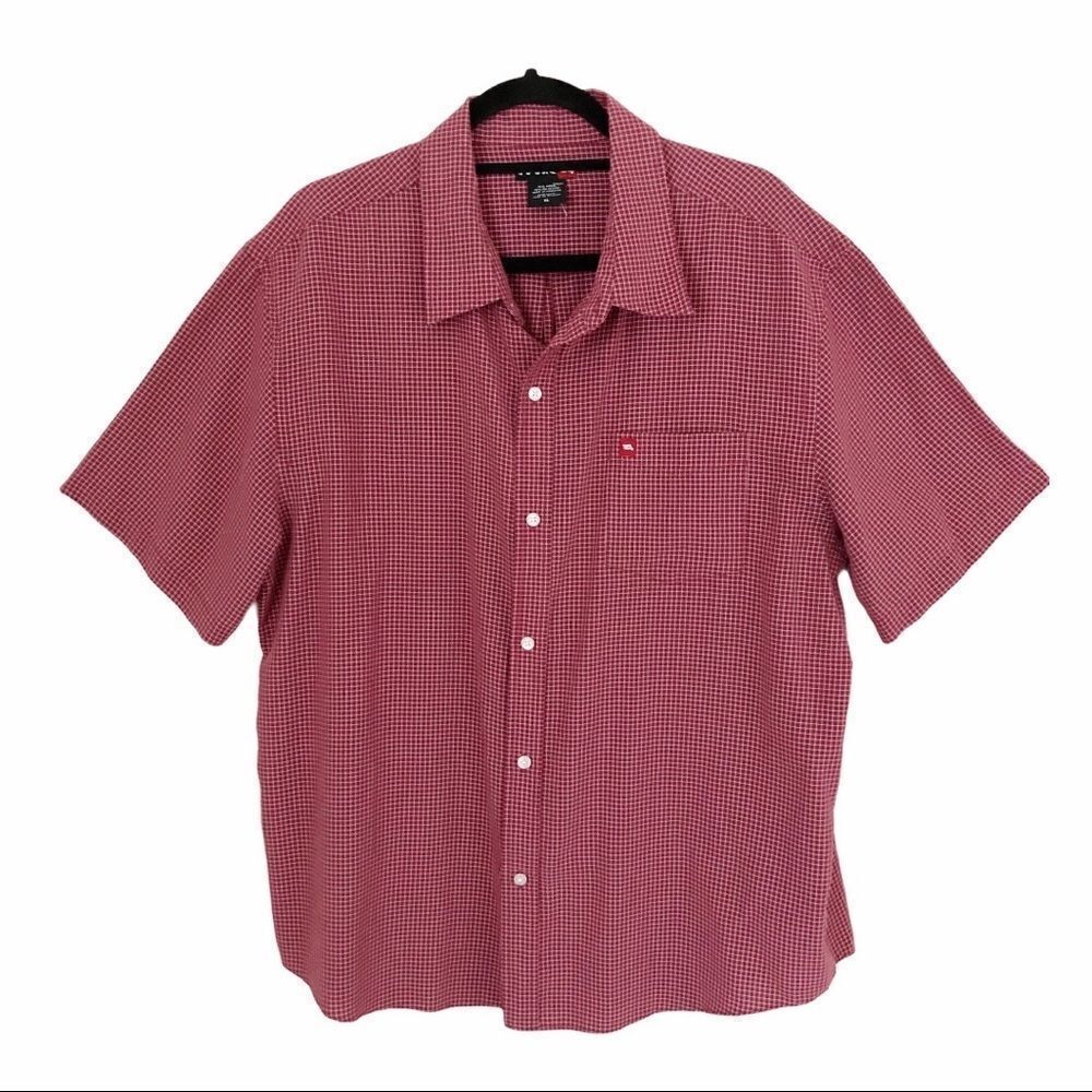 Tony Hawk Mens Button Down Short Sleeve Shirt‎ Extra Large XL